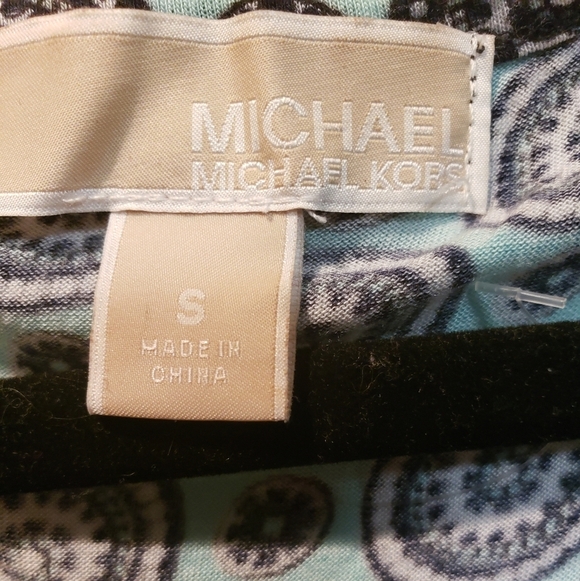 Michael Kors Patterned Top Sz Small - Picture 3 of 6